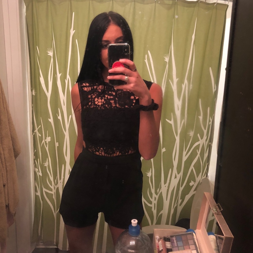 Brand new Lace cutout romper